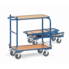 Collapsible carts KW 4 - foldable table platform, handlebars foldable onto platform, 2 platforms